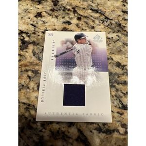2001 UPPER DECK SP GAME USED EDITION AUTHENTIC FABRIC JEFF CIRILLO JERSEY